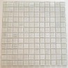 Lorens Blanc white glass mosaic tile for modern bathrooms and kitchens.