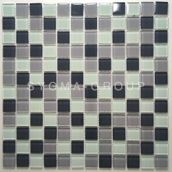 AZAN GRIS Glass Mosaic – Modern Tile for Bathrooms