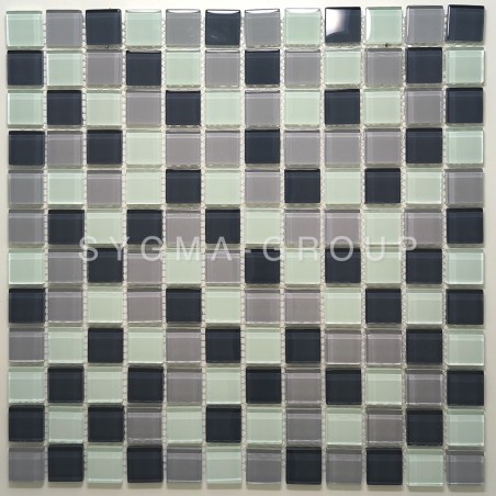 AZAN GRIS Glass Mosaic – Modern Tile for Bathrooms