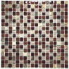 MOCAV brown glass and marble mosaic for bathroom