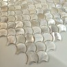 Silene Blanc Mother-of-Pearl Mosaic: Luxury Bathroom Floor and Wall Tile