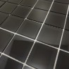 Modern kitchen tile Black Meghan Beveled: Close-up on the light prism effect of the mirror glass.