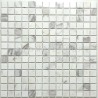 Carrelage mosaique de marbre pour douche et salle de bains NIZZA BLANC