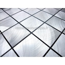 carrelage mosaique aluminium 1 plaque ALU 25