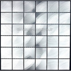 carrelage mosaique aluminium 1 plaque ALU 48