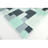 Mosaique carrelage verre 1 plaque DOMINO PINCHARD
