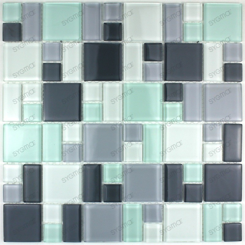 Mosaique carrelage verre 1 plaque DOMINO PINCHARD