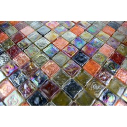 Mosaique carrelage verre sol et mur Arezo Reglisse