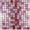 Glass mosaic wall and floor shower bathroom or kitchen Arezo Rose