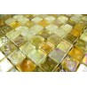 Mosaic tiles glass plate mosaic shower Arezo Jaune