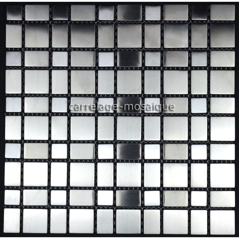 carrelage inox mosaique cabochon 1 plaque COMPO