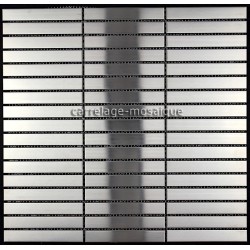 carrelage inox mosaique credence cuisine Lignus 100