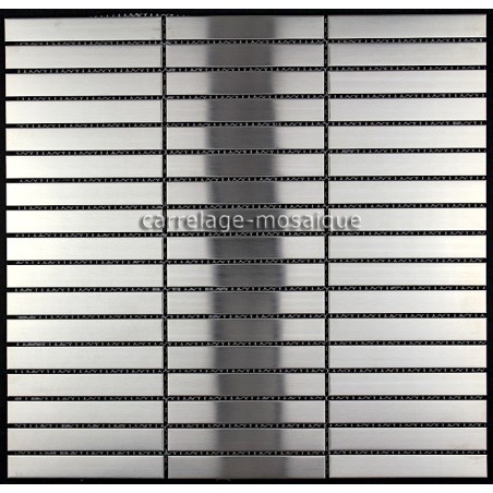 carrelage inox mosaique credence cuisine Lignus 100