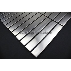 stainless steel tile kitchen splashback stainless steel mosaic Lignus 100