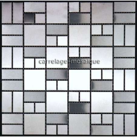 carrelage inox mosaique inox 1 plaque REGULAR 48 carrelage inox mosaique inox 1 plaque REGULAR 48