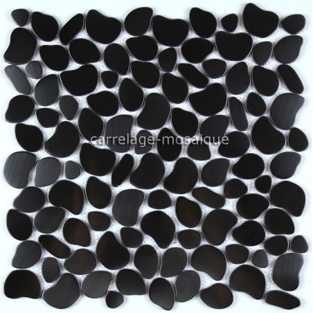 carrelage inox mosaique acier inoxydable GALETNOIR