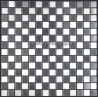 carrelage inox mosaique credence cuisine DAMIER20