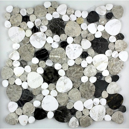 Tile stone pebbles flat mosaic marble Futuna