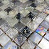 Mosaique carrelage verre Arezo Gris