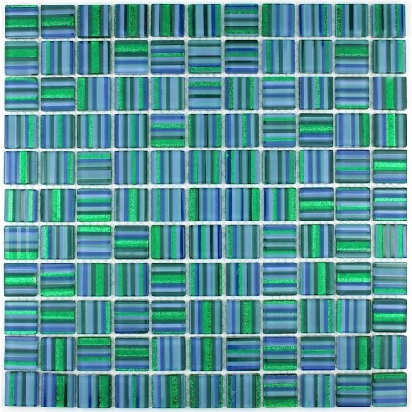carreage mosaique en verre CANDY VERT