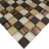 carrelage verre mosaique QUALY MARRON