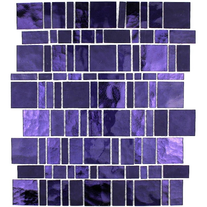 carrelage verre mosaique mur modele PULP VIOLET