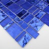 carrelage verre mosaique modele PULP BLEU