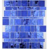 carrelage verre mosaique modele PULP BLEU