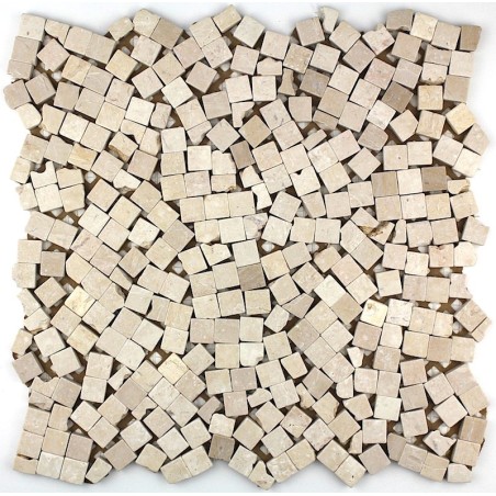 Mosaique carrelage pierre 1 plaque Sultan Beige
