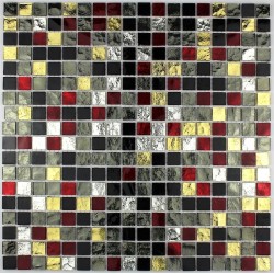 Tile glass mosaic shower bath Strass Dium