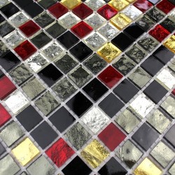 mosaico ducha vidrio mosaic Muro baño y cocina Strass Dium