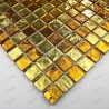 mosaic tiles glass shower bath model Strass Gold