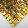 mosaico ducha vidrio mosaic baño frente cocina Strass Gold