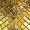 mosaique carrelage verre douche salle de bain Strass Gold